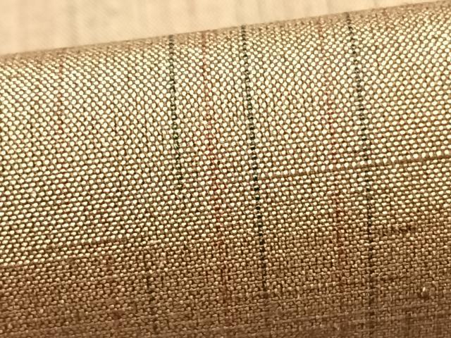 平和屋着物▽上質な紬 単衣 縞 正絹 逸品 未使用 AABB2340fy
