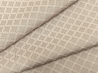 平和屋着物▽上質な小紋　単衣　お召地　菱文　正絹　逸品　AABB2336fy