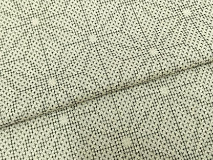 平和屋着物▽上質な紬 単衣 麻の葉文様 正絹 逸品 AABB2374fy