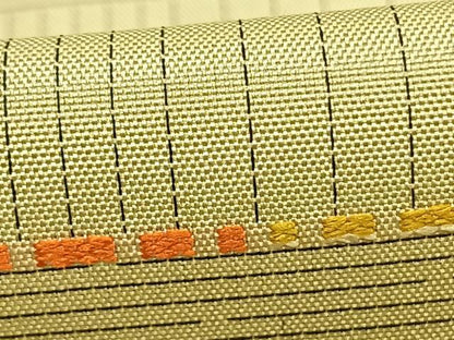 平和屋着物▽上質な紬 単衣 刺繍 抽象文様 正絹 逸品 AABB2382fy