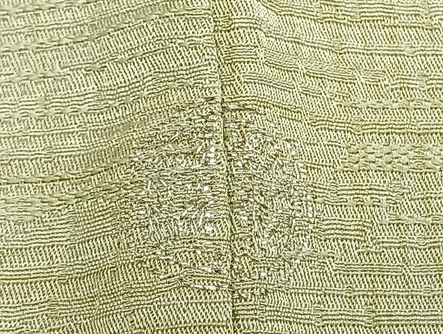 平和屋着物▽訪問着 単衣 横段文 暈し染め 正絹 逸品 AABB2357fy