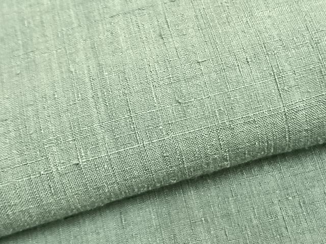 平和屋着物▽本場結城紬 重要無形文化財 単衣 色無地 薄青色 正絹 逸品 AABB2405fy