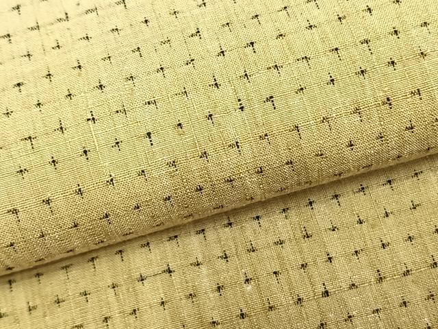 平和屋着物▽上質な紬 単衣 十字絣 正絹 逸品 AABB2362fy