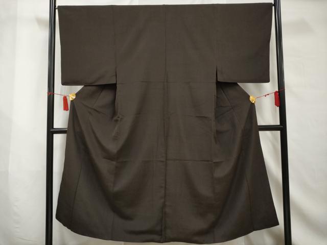 平和屋着物■男性　紬　横段文　正絹　逸品　AABB6860gw