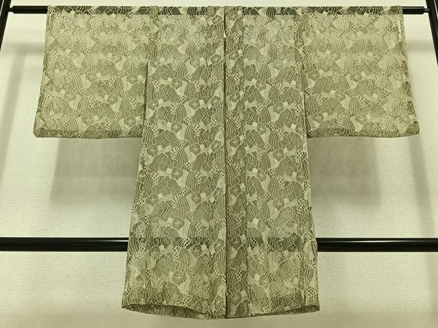 平和屋着物▽羽織　スリーシーズン　春夏秋　塵除け　草花文　やまと誂製　AABC0699jh