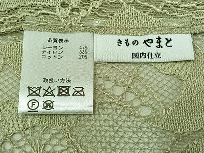 平和屋着物▽羽織　スリーシーズン　春夏秋　塵除け　草花文　やまと誂製　AABC0699jh