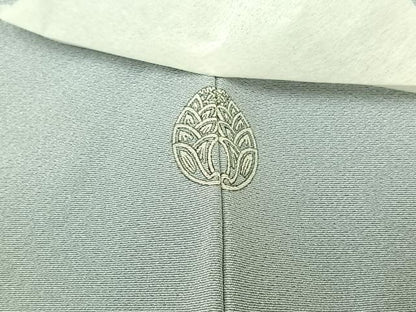 平和屋着物▽上質な色無地 単衣 秘色色 正絹 逸品 AABC0708jh