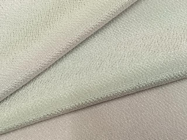 平和屋着物▽日本工芸会正会員 染色作家 木原明 小紋 単衣 霞文 鬼しぼ縮緬 正絹 逸品 AABC0252fy