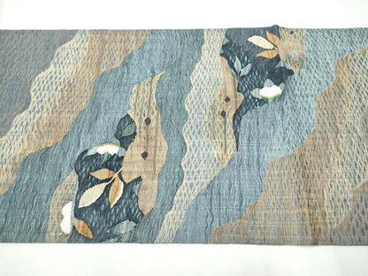 平和屋着物▽スリーシーズン 春夏秋 太鼓柄袋帯 すくい織 道長枝葉文 正絹 逸品 CAAY9758hy