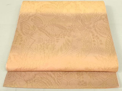 平和屋着物◎全通柄袋帯　ふくれ織　藤花房　金彩　暈し染め　正絹　逸品　DAAX7237qp
