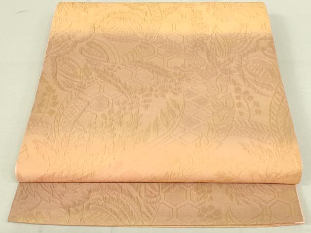 平和屋着物◎全通柄袋帯　ふくれ織　藤花房　金彩　暈し染め　正絹　逸品　DAAX7237qp