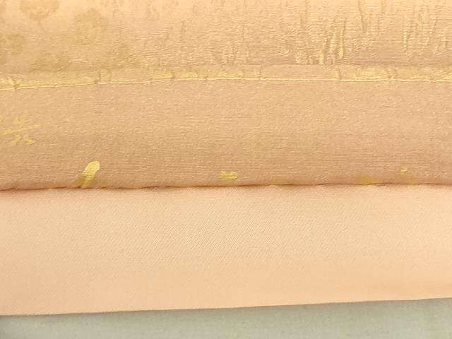 平和屋着物◎全通柄袋帯　ふくれ織　藤花房　金彩　暈し染め　正絹　逸品　DAAX7237qp