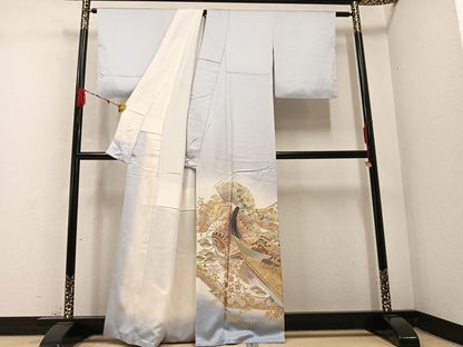 平和屋着物●金彩友禅 卓越技能者・名工・和田光正 色留袖 女人扇面花文 暈し染め 金彩 さが美扱い 正絹 逸品 未使用 AABC1734ph
