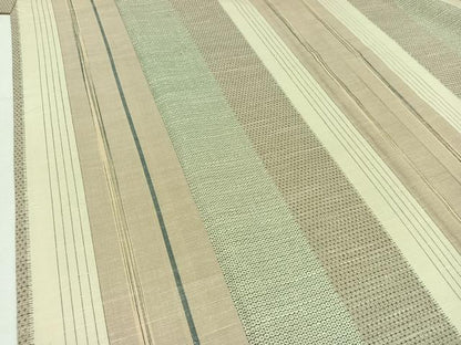 平和屋着物▽上質な紬 単衣 90亀甲 間道 正絹 逸品 AABC2201jh