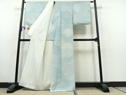 平和屋着物▽江戸小紋 単衣 作家物 寄せ小紋柄 正絹 逸品 AABC1684jh