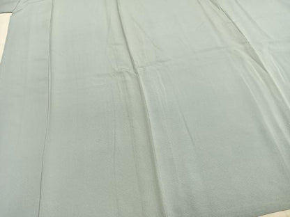 平和屋着物▽上質な色無地 単衣 水色 正絹 逸品 AABC0347fy