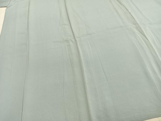 平和屋着物▽上質な色無地 単衣 水色 正絹 逸品 AABC0347fy