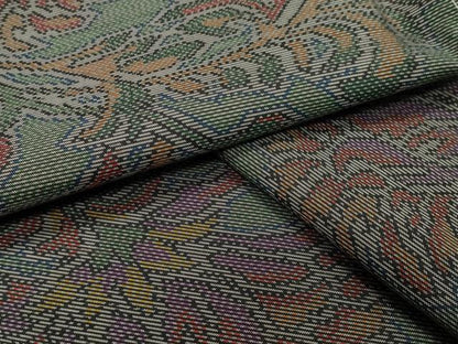 平和屋着物●本場大島紬　更紗花唐草文　正絹　逸品　未使用　CAAY8046gh