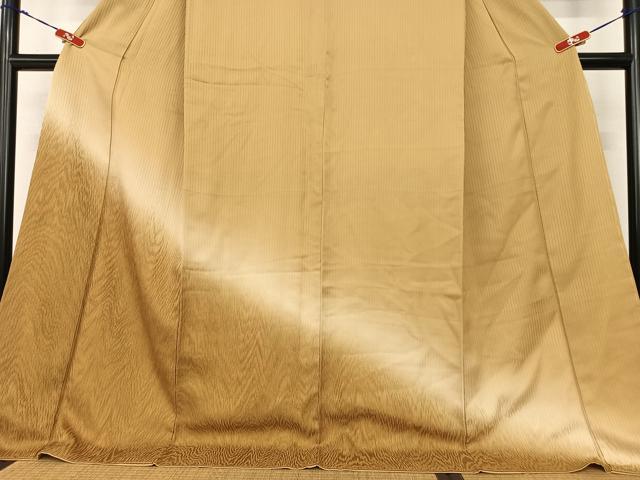 平和屋着物●訪問着　杢目文様　暈し染め　ロング丈　正絹　逸品　AABB6548zg
