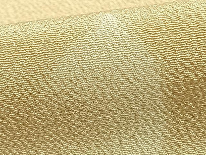 平和屋着物▽上質な小紋 単衣 舞葉文 鬼しぼ縮緬 正絹 逸品 AABC0391fy