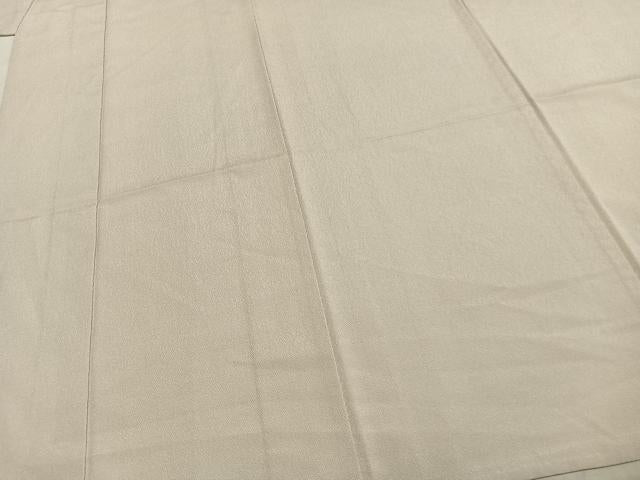 平和屋着物▽上質な色無地 単衣 灰梅色 正絹 逸品 AABC0392fy