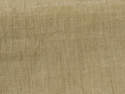 平和屋着物＊夏物 男性 小千谷ちぢみ 色無地 枯色 麻 逸品 AABC1802jd