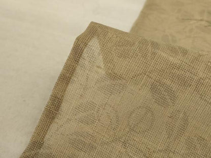 平和屋着物＊夏物 訪問着 紗 紬地 草花文 金彩 正絹 逸品 AABC1812jd