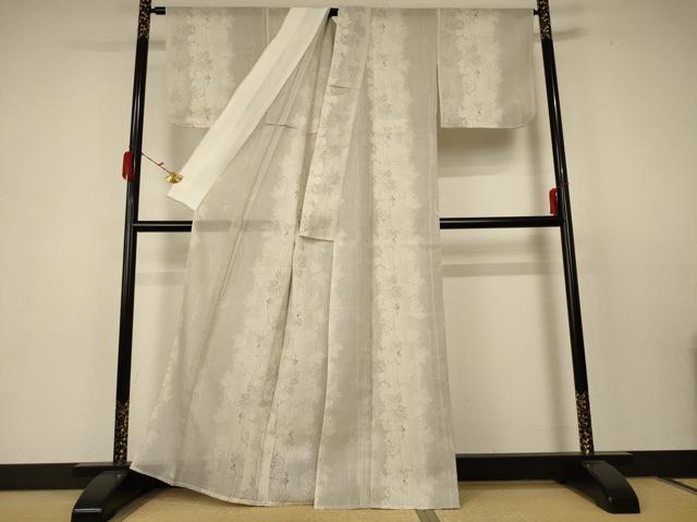 平和屋着物＊夏物　本場大島紬　夏大島　蔦の葉間道　正絹　逸品　未使用　AABC1869jd