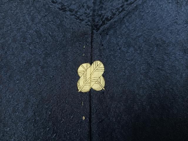 平和屋着物●上質な色無地 藍鉄色 正絹 逸品 AABC1758ph