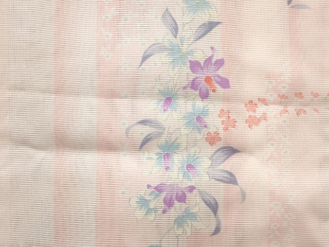 平和屋本店■夏物 小紋 絽 紗 洗える着物 まとめて20点 蝶 花柄 暈し染め 手描き 着用可能多数 se3734