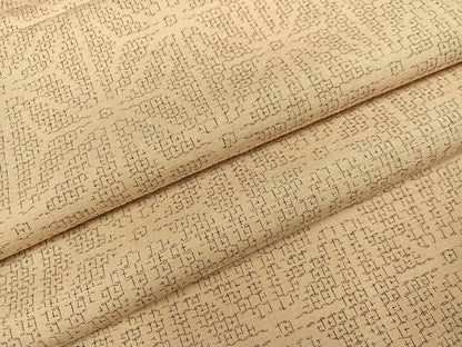 平和屋着物●結城紬 80亀甲 麻の葉文様 正絹 逸品 AABC2535ph