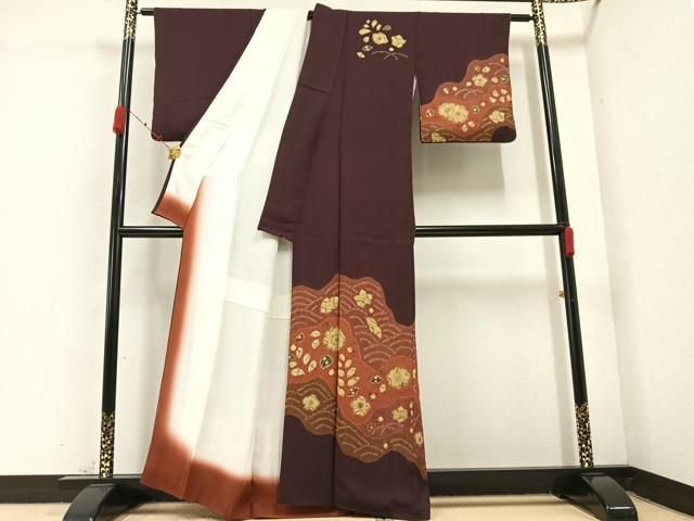 平和屋着物●訪問着 辻が花 絞り 正絹 逸品 AABC2557ph