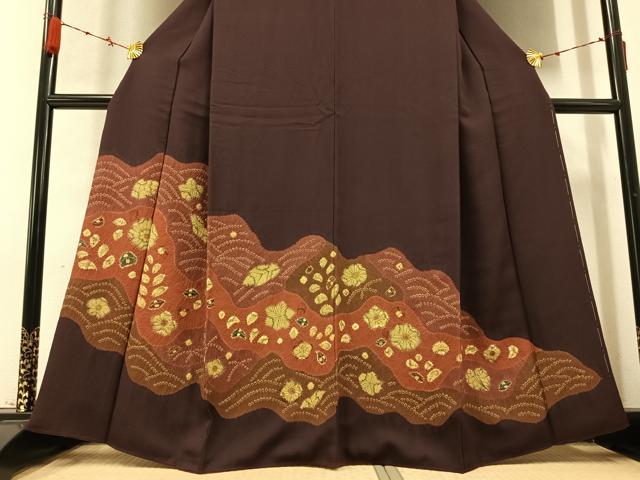平和屋着物●訪問着 辻が花 絞り 正絹 逸品 AABC2557ph
