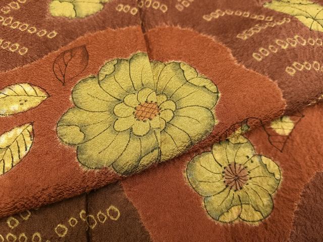 平和屋着物●訪問着 辻が花 絞り 正絹 逸品 AABC2557ph