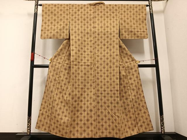 平和屋着物●上質な紬　間道　正絹　逸品　AABC2555ph