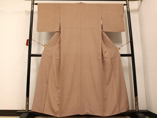 平和屋着物●江戸小紋　花菱文　正絹　逸品　AABC2582ph