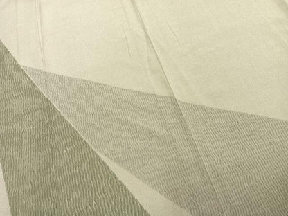 平和屋着物▽本塩沢 やまだ織 訪問着 染色作家 桐村博 単衣 抽象文様 正絹 逸品 AABC0498fy