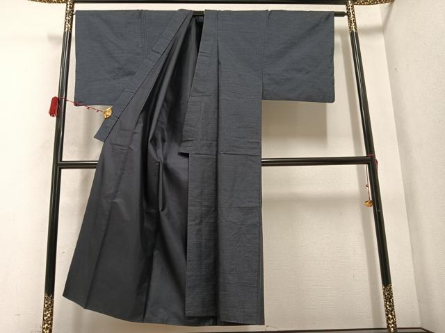 平和屋着物●男性　本場大島紬　アンサンブル　亀甲絣　正絹　逸品　AABC3334ph