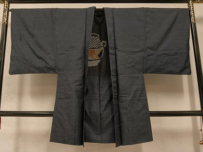 平和屋着物●男性　本場大島紬　アンサンブル　亀甲絣　正絹　逸品　AABC3334ph