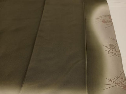 平和屋着物●豪華色留袖　駒刺繍　松　藤花房　暈し染め　金彩　正絹　逸品　AABC3393ph