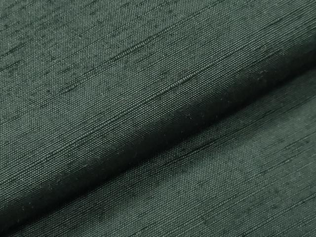 平和屋着物●男性 紬 アンサンブル 髭紬：羽織 霞文 黒緑色 正絹 逸品 未使用 CAAY8108gh
