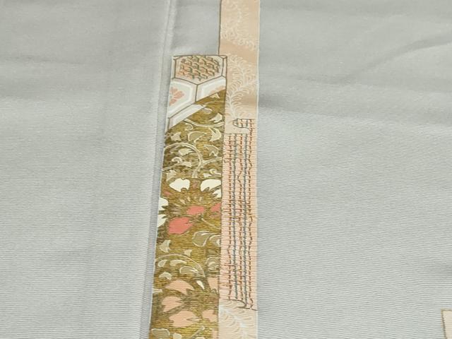 平和屋着物●訪問着 短冊草花文 金彩 正絹 逸品 DAAY5182ud