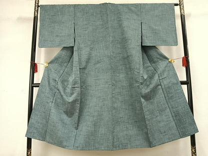 平和屋着物▽上質な紬 単衣 霞文 正絹 逸品 未使用 AABC3731fy