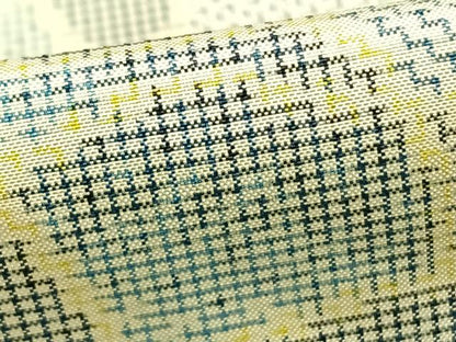 平和屋着物▽本場大島紬 単衣 幾何学文様 正絹 逸品 AABC3743fy