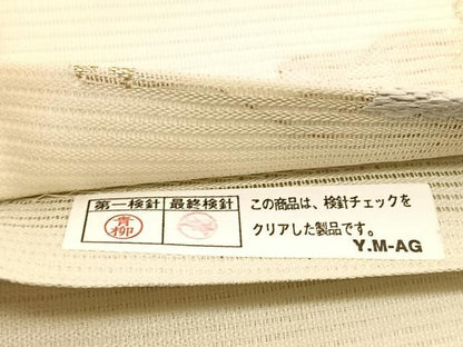 平和屋着物＊夏物 六通柄袋帯 唐織 竜田川 金糸 正絹 逸品 BAAV5360hv