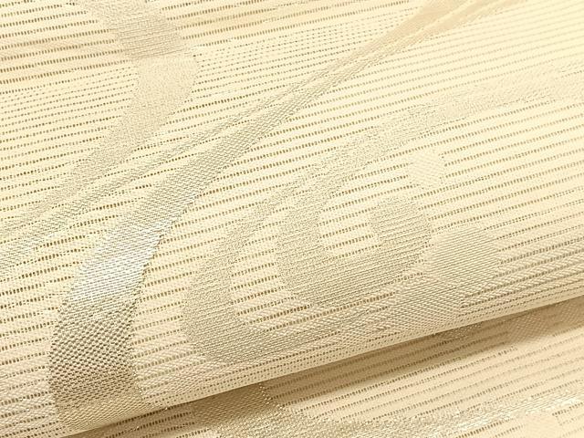 平和屋着物＊夏物 六通柄袋帯 流水文 銀糸 正絹 逸品 BAAV5377hv