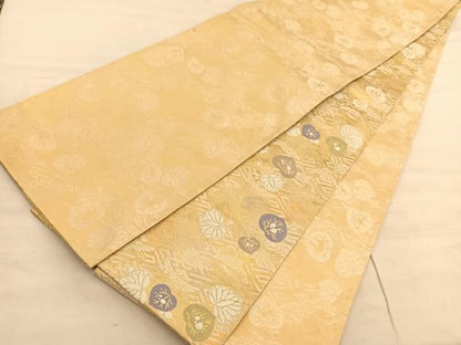 平和屋着物●両面 六通柄袋帯 唐織 徳川伝承文 金銀糸 正絹 逸品 BAAV5521hv
