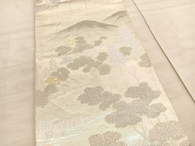 平和屋着物◎六通柄袋帯　東山の四季　プラチナ二重箔錦　正絹　逸品　BAAV5880hv