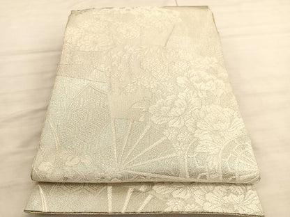 平和屋着物◎両面　全通柄袋帯　唐織　佐賀つづれ織　孔雀　金銀糸　正絹　逸品　BAAV5844hv