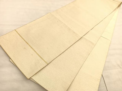 平和屋着物◎全通柄袋帯　綴れ　霞文　金糸　正絹　逸品　BAAV5892hv